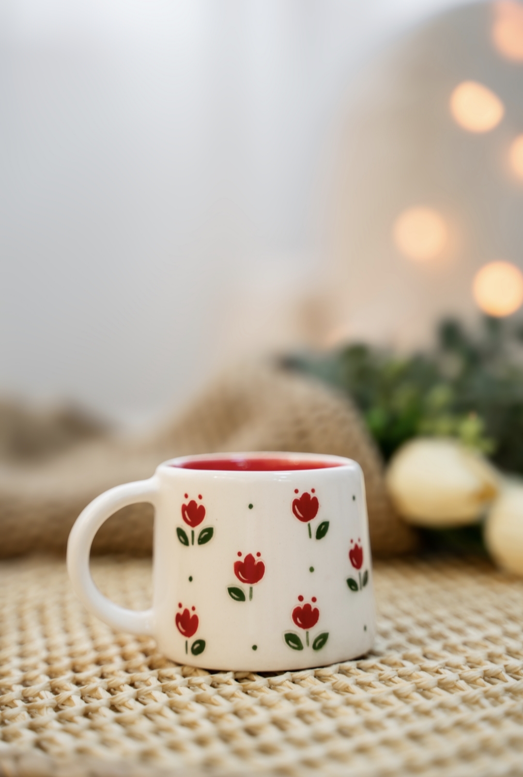 ماگ سرامیکی دست ساز طرح لاله