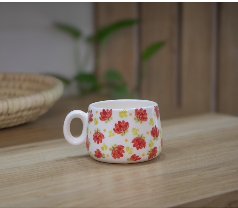 ماگ سرامیکی طرح گل